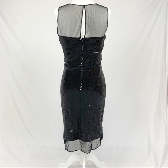 Julia Jordan Sequin and Mesh Cocktail Dress - Picture 3 of 12